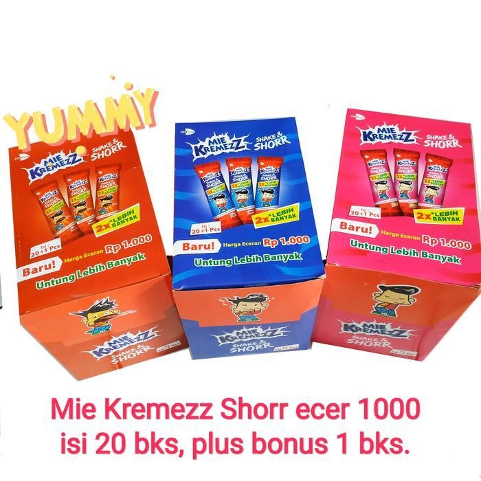 

Mie Kremezz Shorr Mi Snack Kremes | Isi 20 Pcs