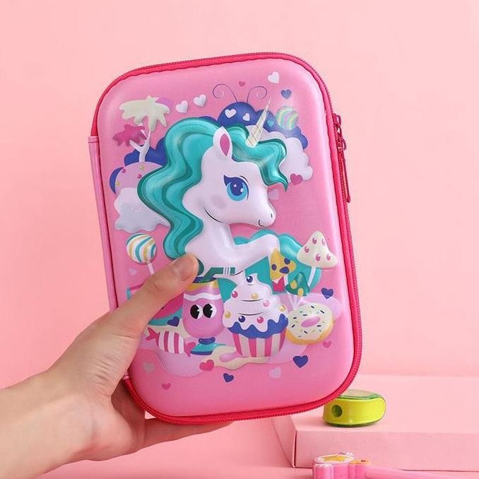 

Kotak Pensil Anak Karakter 3D Timbul PC7 Pencil Case Kuda Poni Lucu