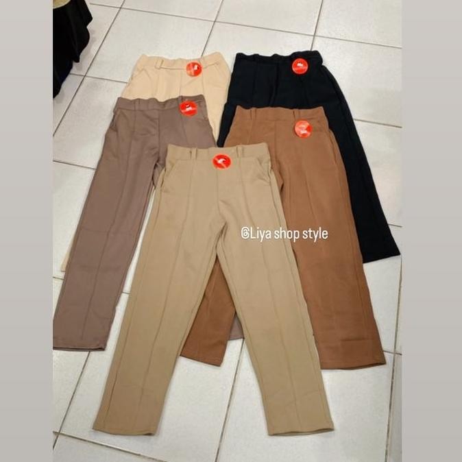 

Celana Pensil Scuba Import Premium Wanita Slimfit Stretch Nyaman