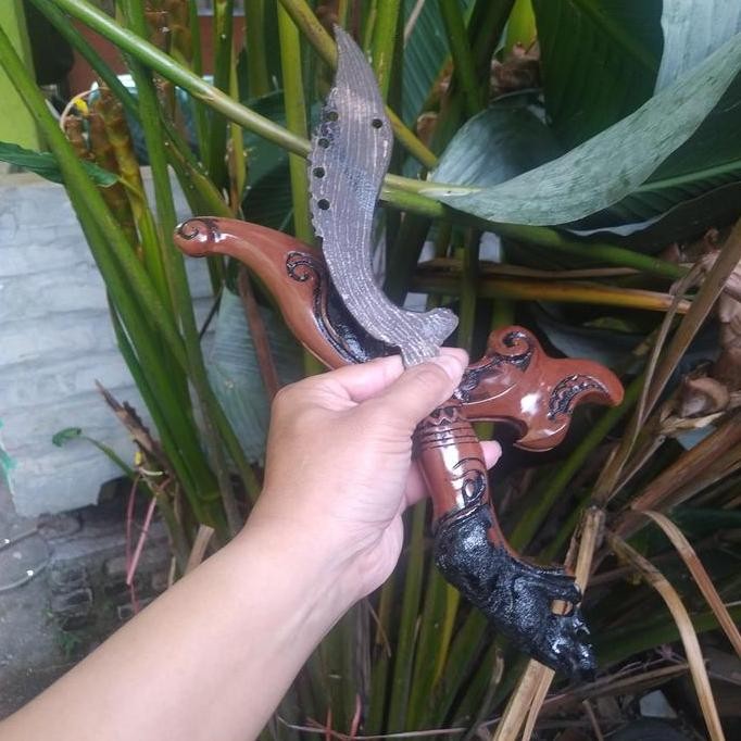 Kujang Baja Esak Pamor Damaskus