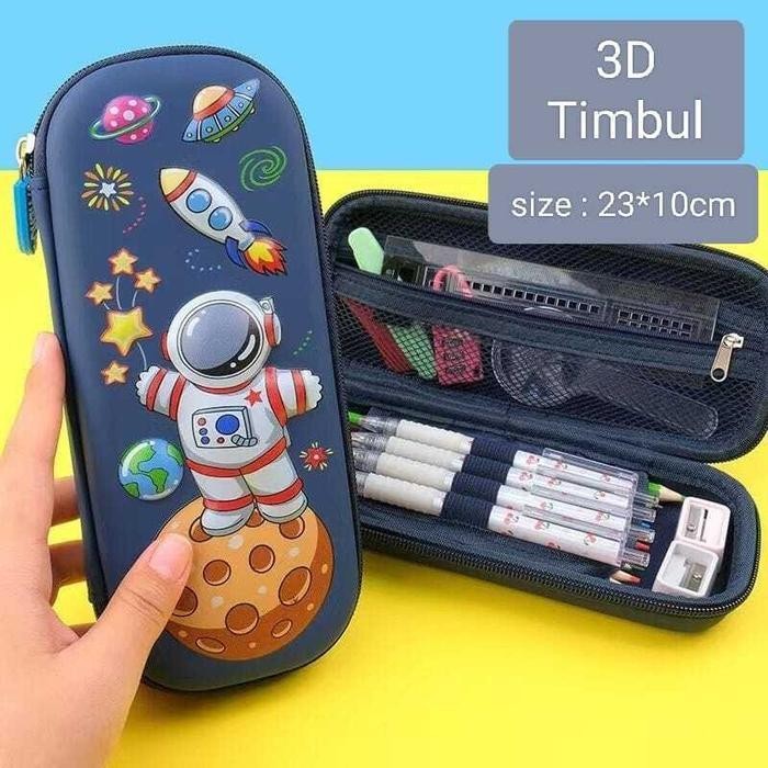 

EMS Kotak Pensil 3D Timbul Bahan EVA / Pensil Case 3D Anak Sekolah TK SD / Tempat Pensil 3d Timbul