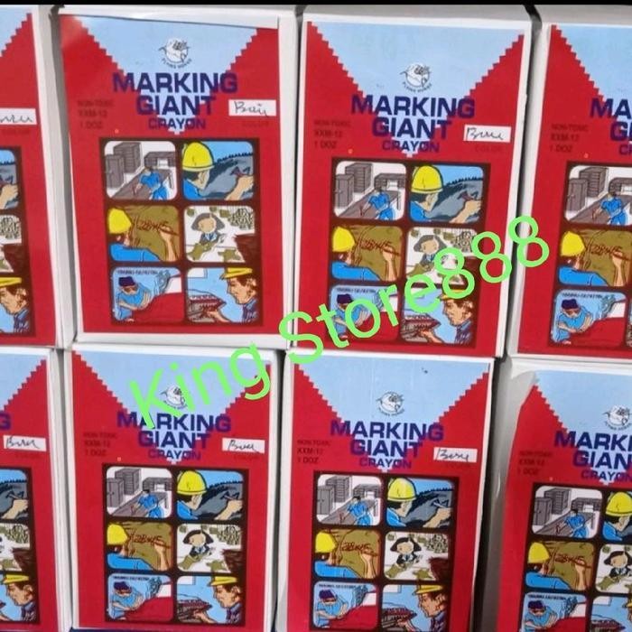 

EMS Crayon Marking Giant Premium untuk kayu, furniture, logam, karet, kain