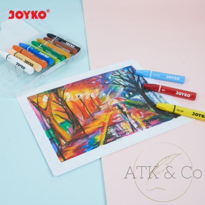 

EMS Crayon Joyko TiTi 12 18 24 36 48 55 72 Warna - Krayon Oil Pastel Color