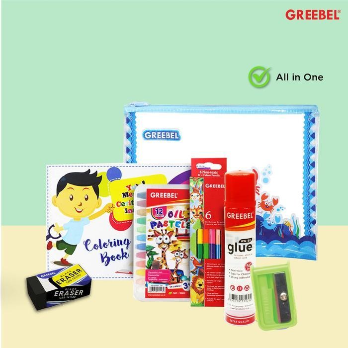 

EMS GREEBEL [7 in 1] Paket Alat Tulis TAB 2017 / Stationery Set / Paket Mewarnai Sekolah Stationary