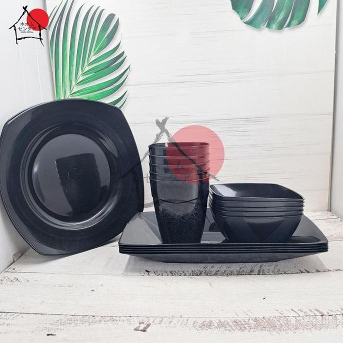 

PROMO SET 20 PCS PIRING MAKAN GELAS MANGKUK MINI PIRING SAJI RAMEN BAKSO MIE SEBLAK MURAH BAHAN PLASTIK FULL HITAM Kitchenware