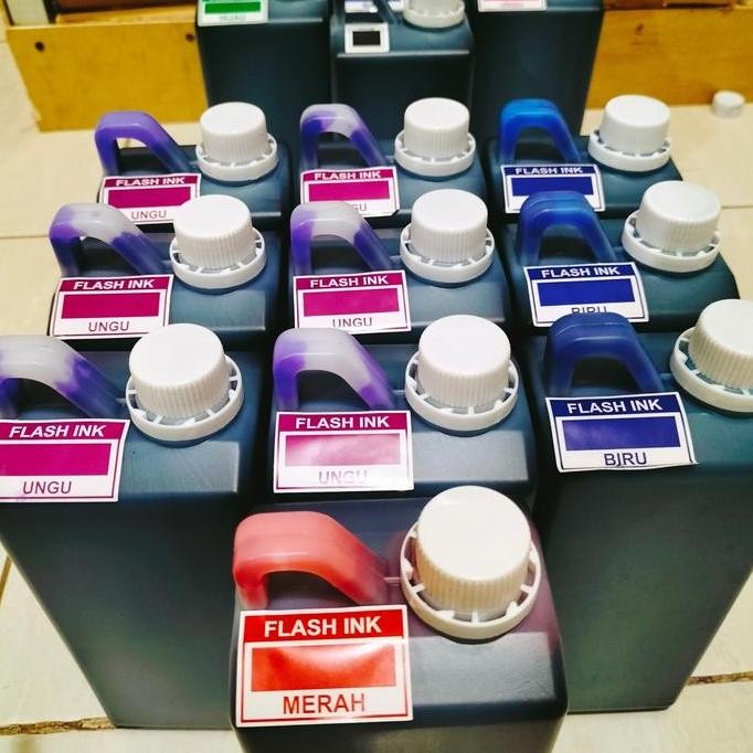 

Tinta Setempel Flash Biru New Stok