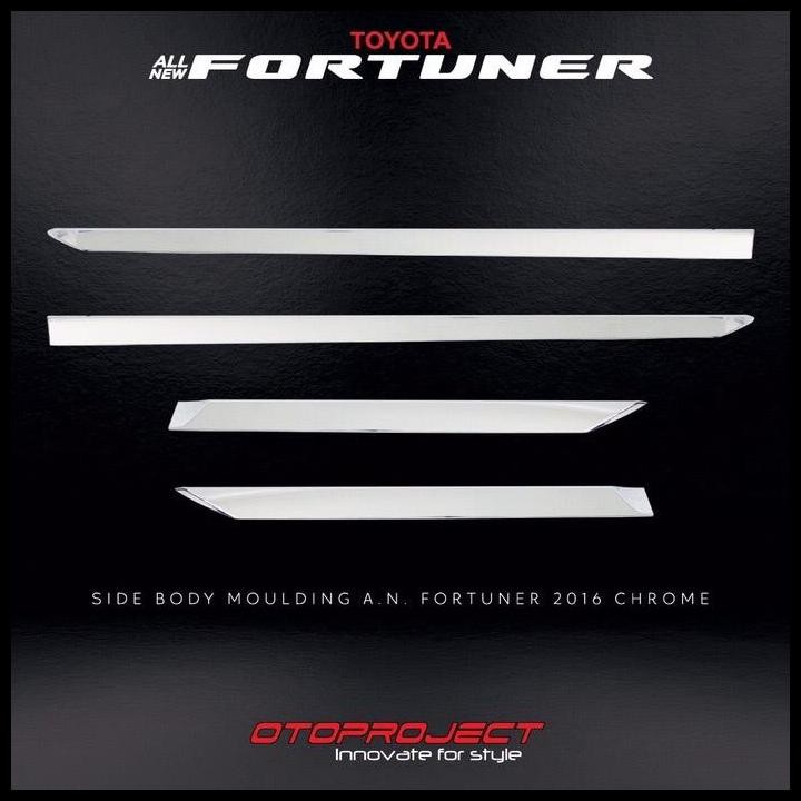 TERMURAH LIST BODY CHROME OEM TOYOTA ALL NEW FORTUNER VRZ 