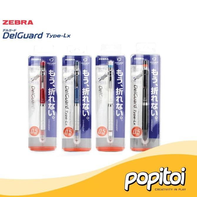 

Zebra Delguard P-Ma86 Type Lx Mechanical Pencil 0.5 Mm Pensil Mekanik 0,5 Anti Patah New Stok