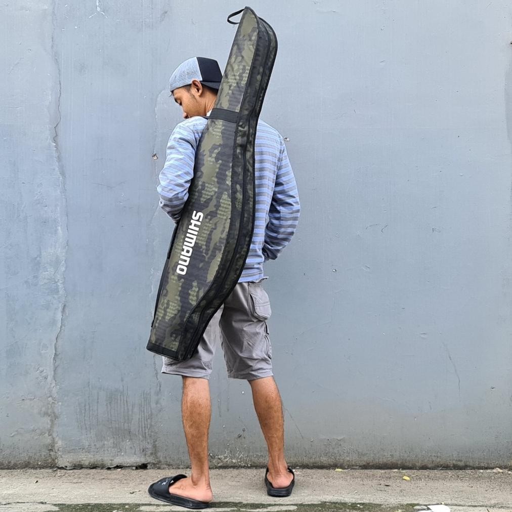 Premium Tas Joran Pacing 120Cm. Tas Joran Pancing 120Cm Murah. Tas Pancing Gendong 120Cm. Tas Pancin