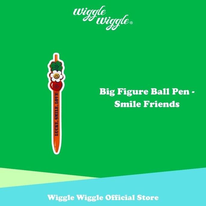 

Wiggle Wiggle Big Figure Ball Pen - Smile Friends Pulpen Bolpoin Bulpen Hitam Lucu Korea New Stok