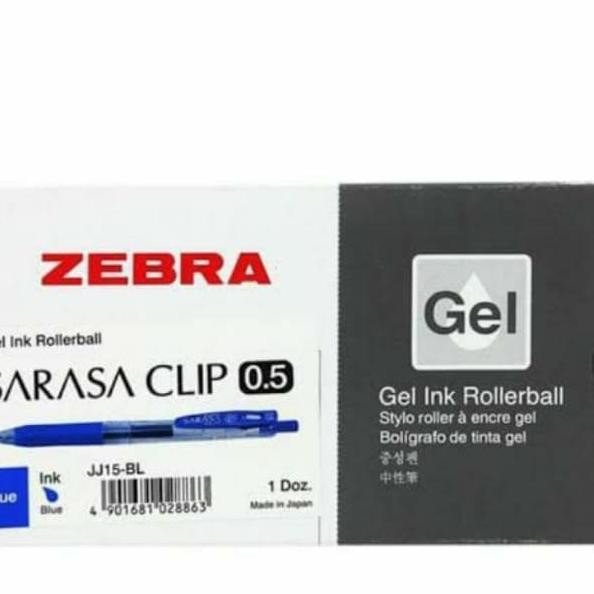 

Pen Zebra Sarasa 0,5 0,7 1,0 Htm& Biru Per Lusin New Stok