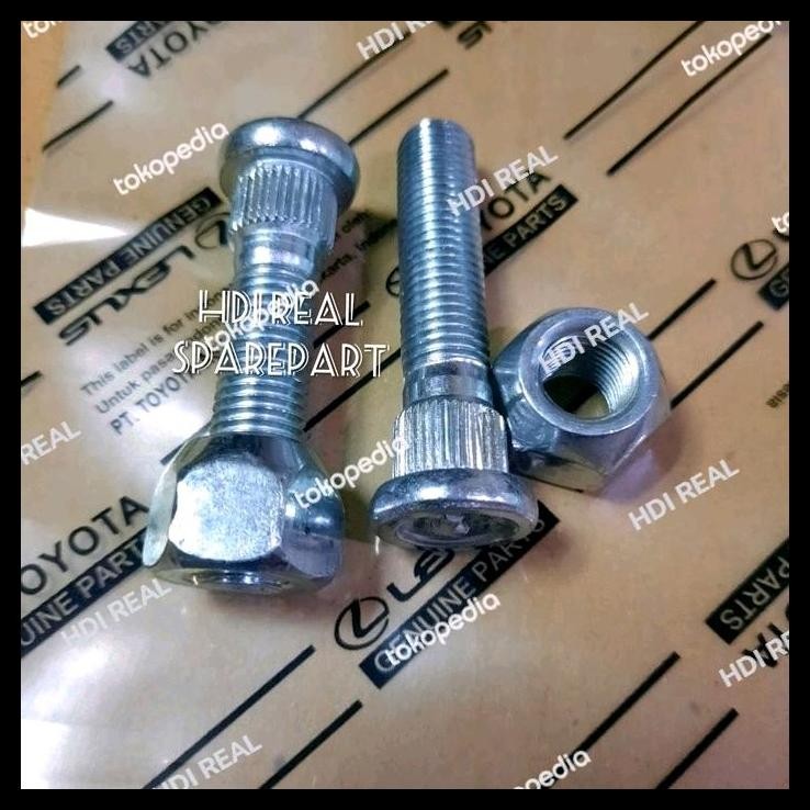 GRATIS ONGKIR HUB BOLT NUT / BAUT RODA PANJANG TOYOTA SOLUNA ORI 