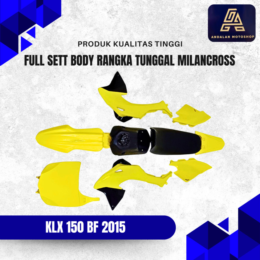 Body Full Set KLX 150 BF 2015 Rangka Tunggal MILAN CROSS