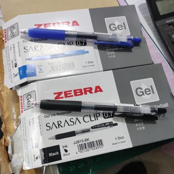 

Bolpen Gel Sarasa 0.5 0.7 1.0 Hitam Biru 1 Lusin New Stok