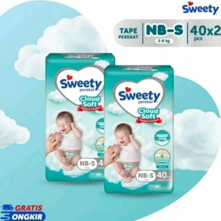 popok bayi MURAH ,sweety silver pants NB-S 40 / NB-S 40*2 popok bayi newbron