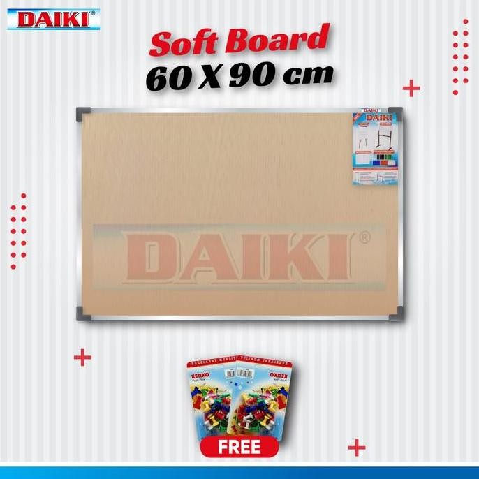 

Softboard / Cork Board Classic Daiki Gantung Uk 60X90 Cm New Stok