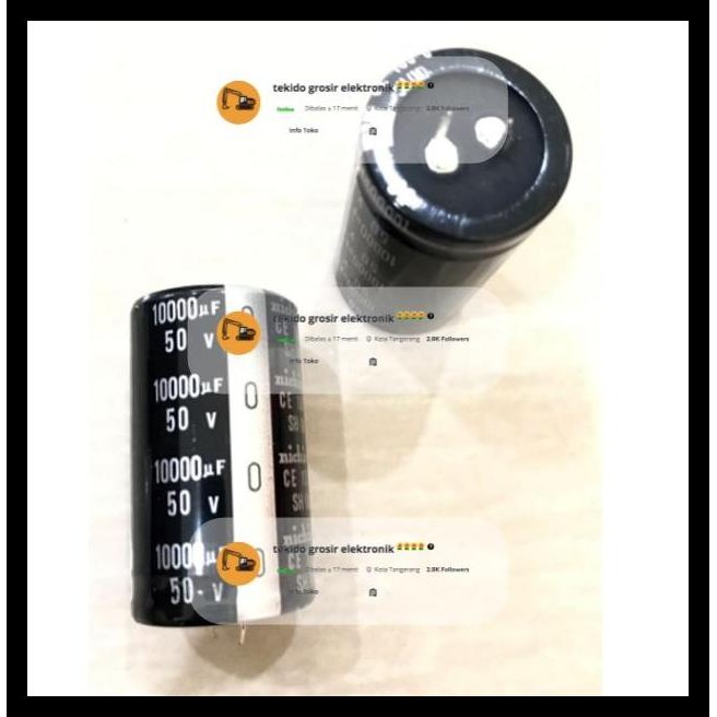 BEST DEAL ELCO 10000/50 10000UF 50V NICHICON ORIGINAL 
