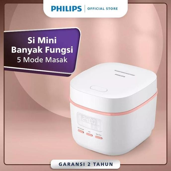 NEW Philips 0.54L Digital Mini Rice Cooker HD3064/33 Kecil 400 Watt
