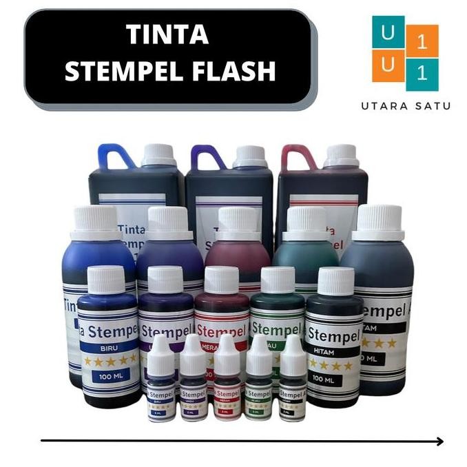 

Tinta Stempel Flash Warna Emas 1 Liter New Stok