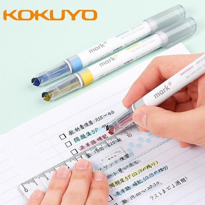 

Kokuyo Mark+ Two Tone Color Highlighter New Stok
