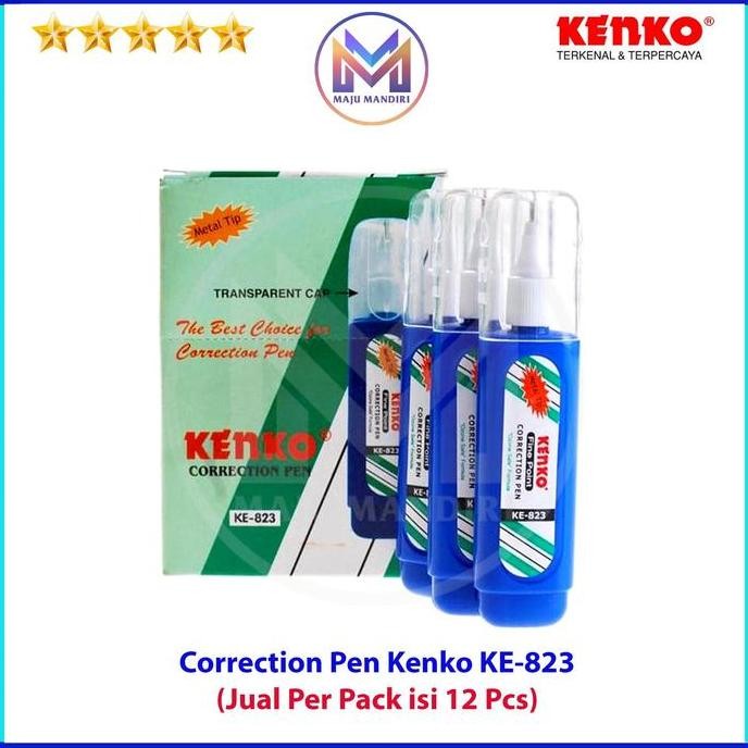 

Correction Pen Kenko Ke-823 / Tip X Cair / Tip Ex Fluid Botol Biru New Stok