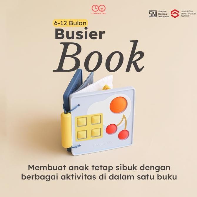 Learning Time Busier Book Movement Series - Buku Mainan Sensorik dan Motorik Bayi 4-12 Bulan ps