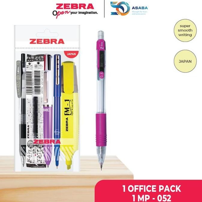 

Zebra Paket Alat Tulis Pulpen Gel Sarasa Highlighter Pensil Mekanik Refill Sarasa - Dapat 6 Produk New Stok