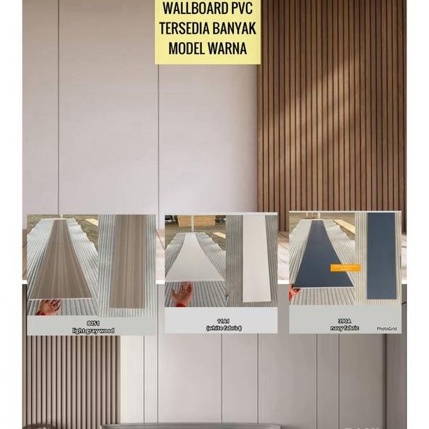 Wallboard Dinding Pvc Hiasan Dinding Kayu