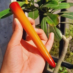 Lawasan Model Gg/99 Bulat Pucuk 13 14 cm Kuning LawasanMewah Keren Serbuk Tlg