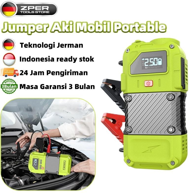 Jumper Aki Mobil Portable Alat Jumper Aki Mobil Pompa Ban Mobil Elektrik