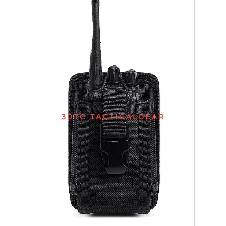 Sarung Ht Pouch Radio Tempat Walkie Talkie Tas Handie Talkie Tactical Airsoft outdoor military Tni P