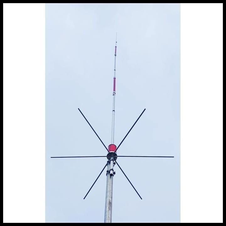 Terlaris ANTENA G7 VHF  LILITAN PERAK BAHAN ALKAN - Radial Sirip 6  , Promo 2025 Best Seller