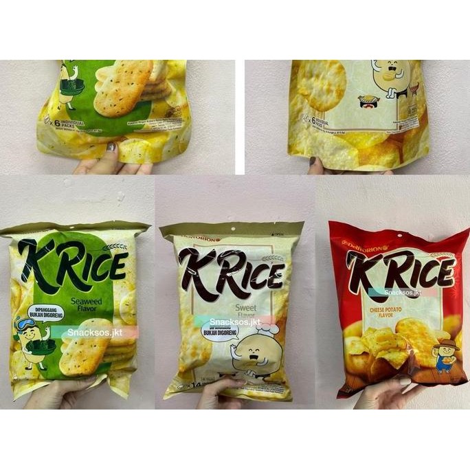 

[BIG] DELFI ORION CRACKERS O'RICE K'RICE SEAWEED / SWEET / KRICE CHEESE POTATO - Delfi Orion Krekers Beras Orice KRICE