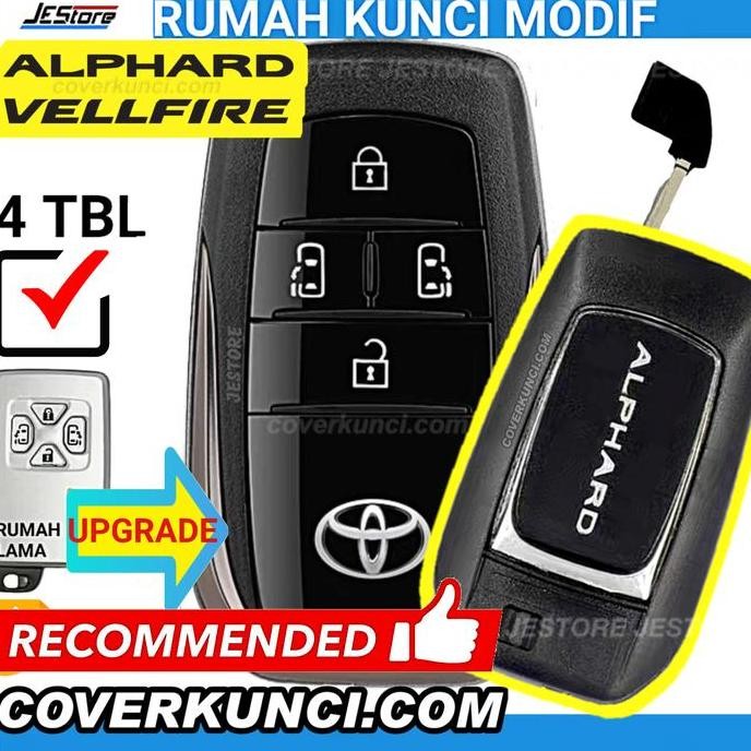 Alphard Casing Kunci Alphard Toyota Remote Key Rumah Kunci Modif Kunci