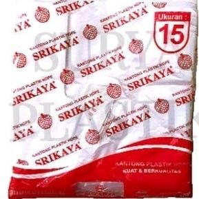 Kantong Putih Srikaya 15Cm Tipis Ekonomis Kantong Kresek