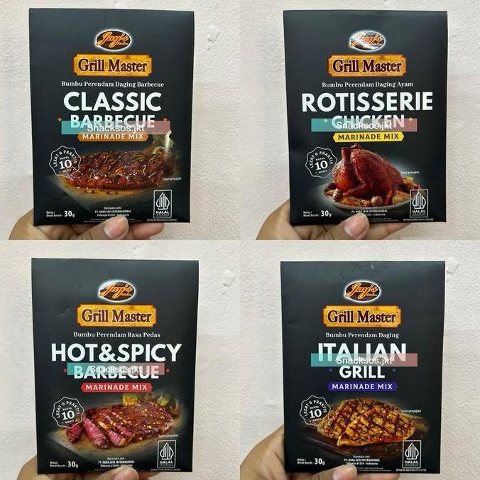 

JAY'S GRILL MASTER CLASSIC BARBECUE MARINADE / ROTISSERIE CHICKEN / HOT&SPICY MIX / ITALIAN GRILL - JAYS SEASONING