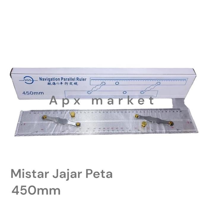 

Mistar Jajar Peta (Parallel Ruler) 450Mm New Stok