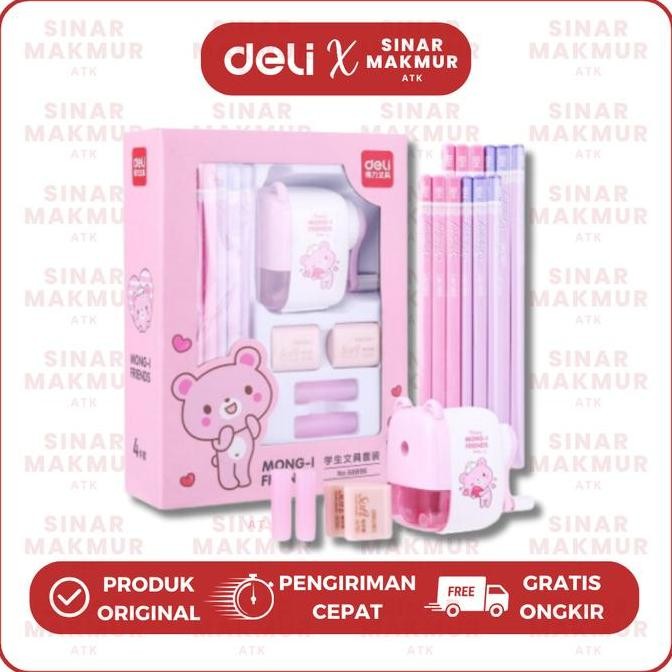 

Stationery Set 4 In 1/Paket Alat Tulis/Gift Set Deli 68896 (Set) New Stok