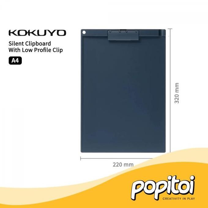 

Kokuyo Silent Clipboard A4 Portrait Clip Papan Tulis Jalan Dada Ujian New Stok
