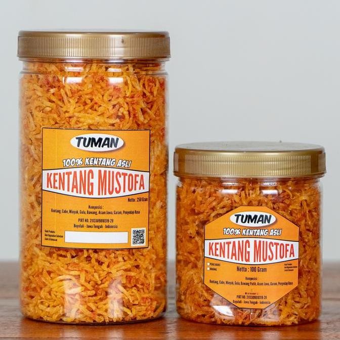 

Camilan Kentang Mustofa Tuman Hemat Kemasan 2 Toples 250Gram Dan 130Gram Food Snack Pedas Cemilan Keripik Makanan Kering Manis Kripik Crispy Spicy Chips Murah