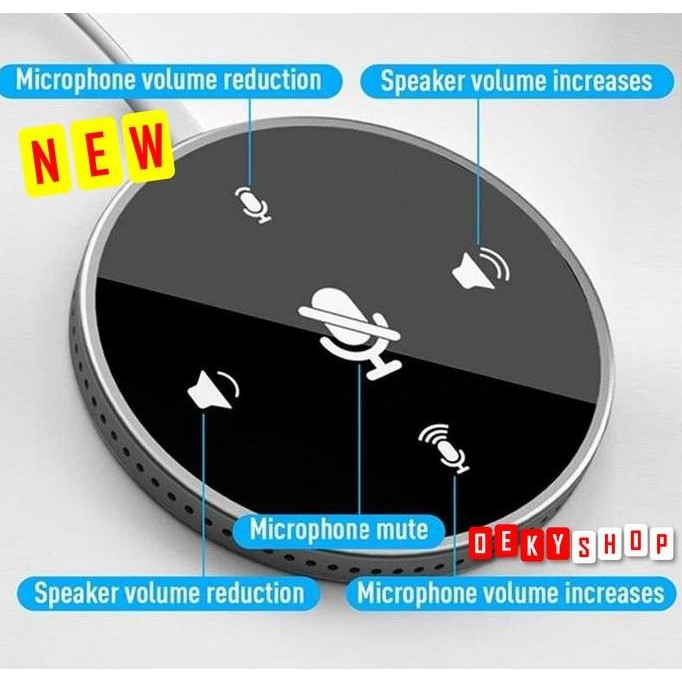 Microphone Conference USB-C - Speaker Mic Meja Rapat Zoom Meeting
