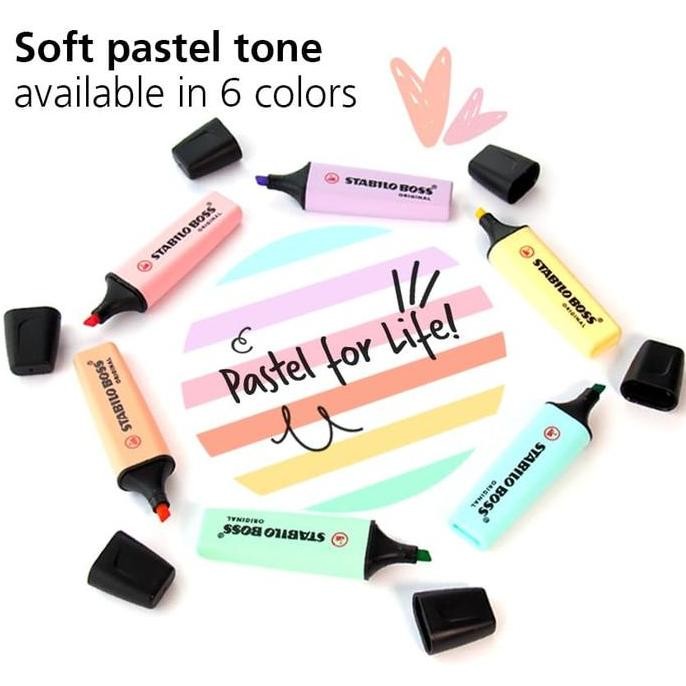 

Stabilo Pastel Collection - Set 9 Pink Boss Pen 68 Point 88 New Stok