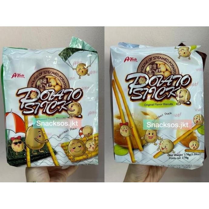 

A-TASTE HOUSE OF STEAMED POTATO STICK BISCUIT SEAWEED / ORIGINAL - STIK KENTANG