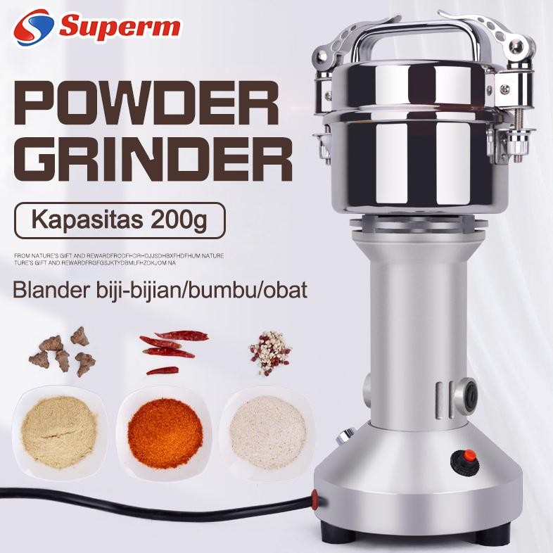 MESIN PENEPUNG LISTRIK POWDER GRINDER GILING BUMBU KERING PENGGILING BUMBU GILING TEPUNG BUBUK MURAH