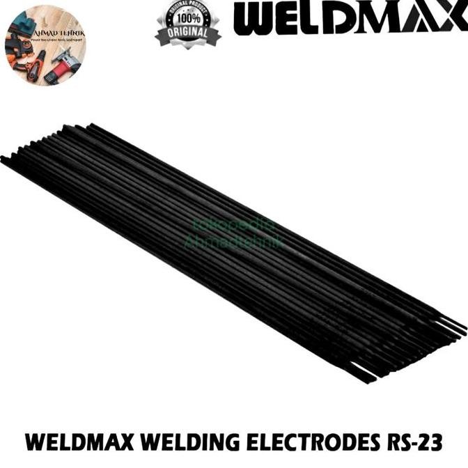 ready  KAWAT LAS ELEKTRODA 2.0 MM x 300 MM WELDMAX RS23 1 KG KAWAT LAS 2MM
