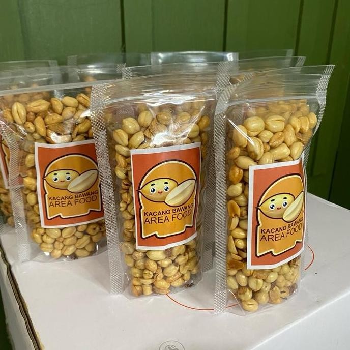 

Kacang Bawang Gurih Asin Kemasan 10Pouch Food Goreng Snack Cemilan Camilan Makanan