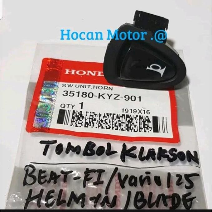 ready TOMBOL KLAKSON SAKLAR KLAKSON BLADE REVO ABSOLUTE SUPRA X 125 HELM IN