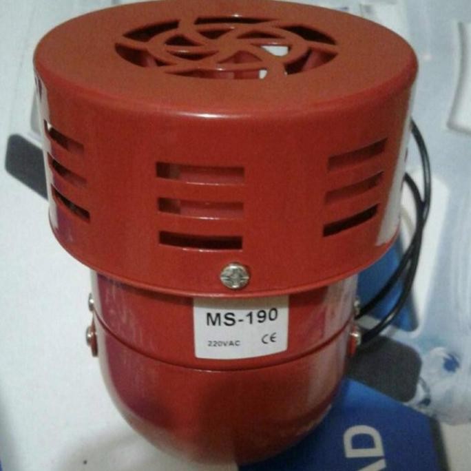 ready Motor Mini Siren Sirine MS 190 / Bel Sirine Alarm Pabrik Metal Case