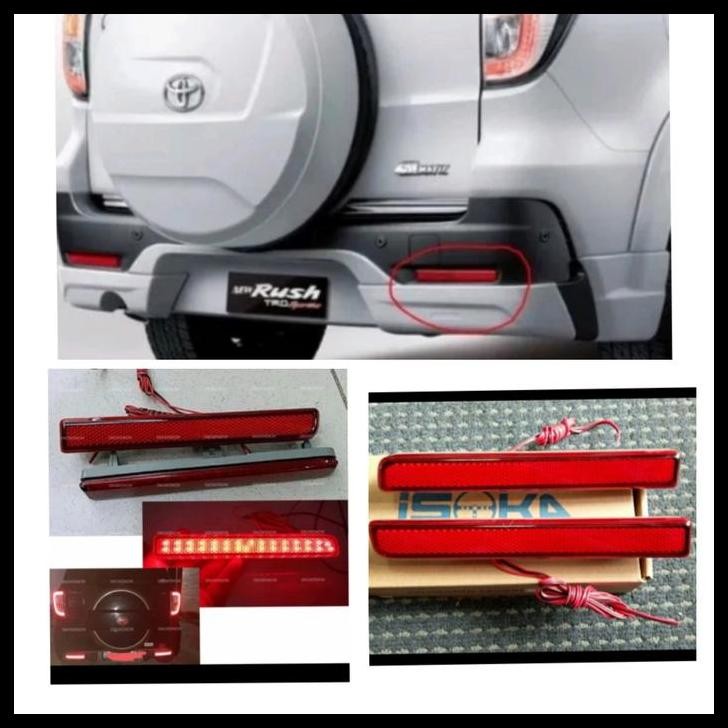 TERBARU REFLEKTOR LAMPU BEMPER BELAKANG MOBIL NEW RUSH TERIOS 2014-2017 