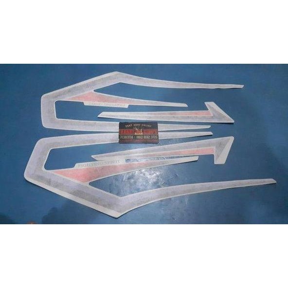STRIPING RX KING LIST STICKER RX KING 2001 SILVER ORI LOSPACK